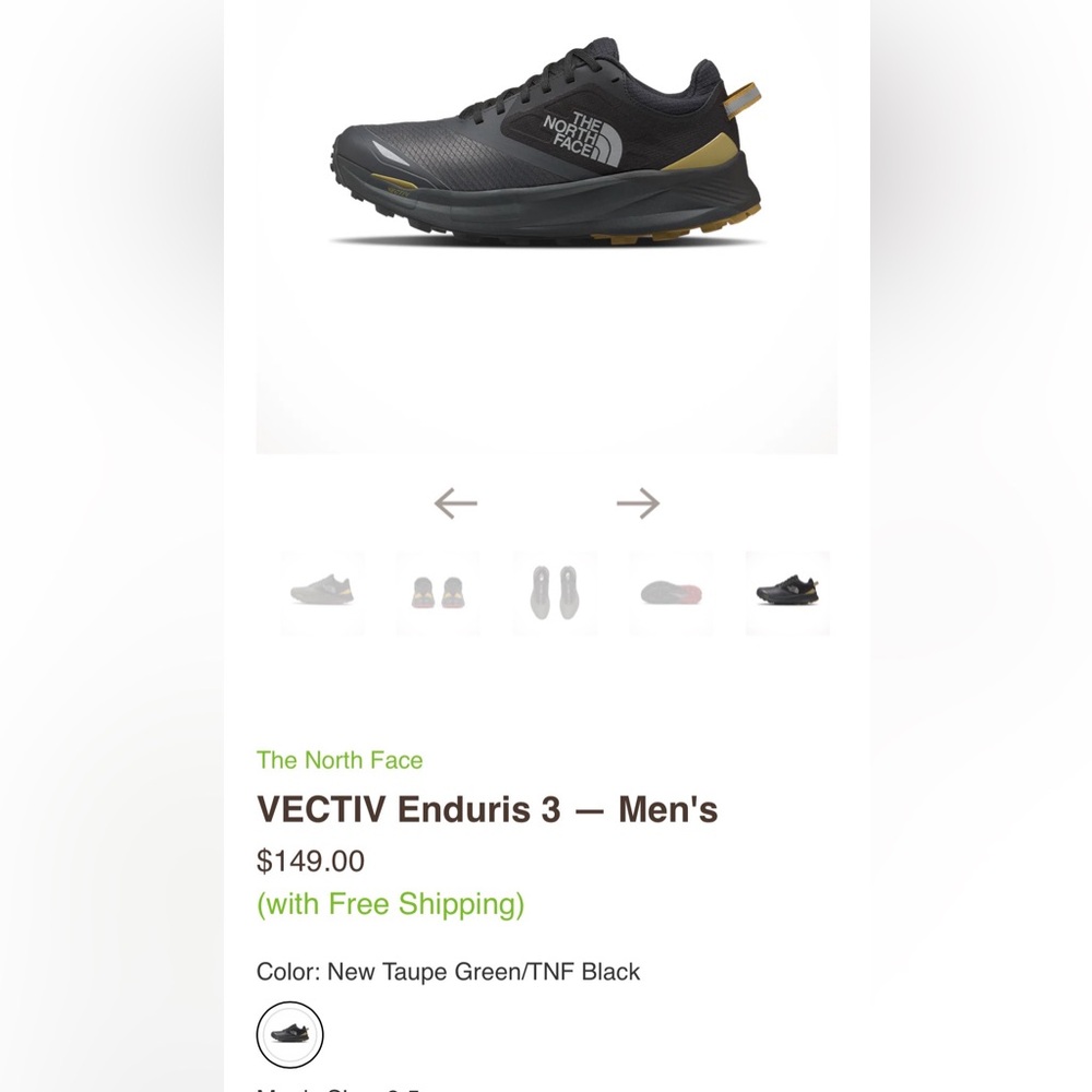 North Face Men's Athletic Shoes for trail running, hiking or snow